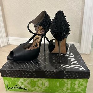 Sam Edelman, Scarlett heel black size 9, new!